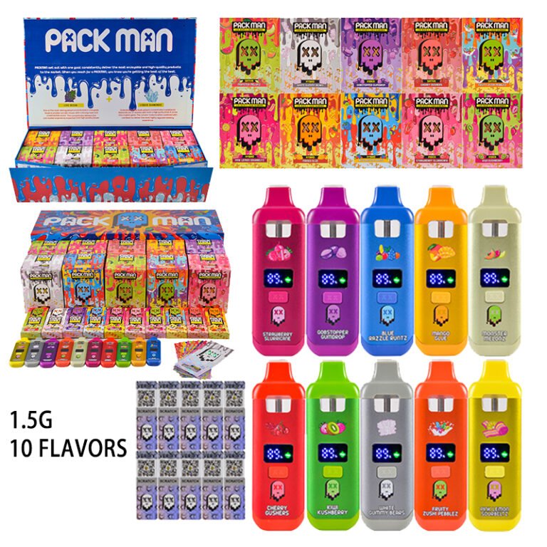 Packman Mini 1.5g con pantalla al por mayor | Nuevo Packman desechable de 1.5g