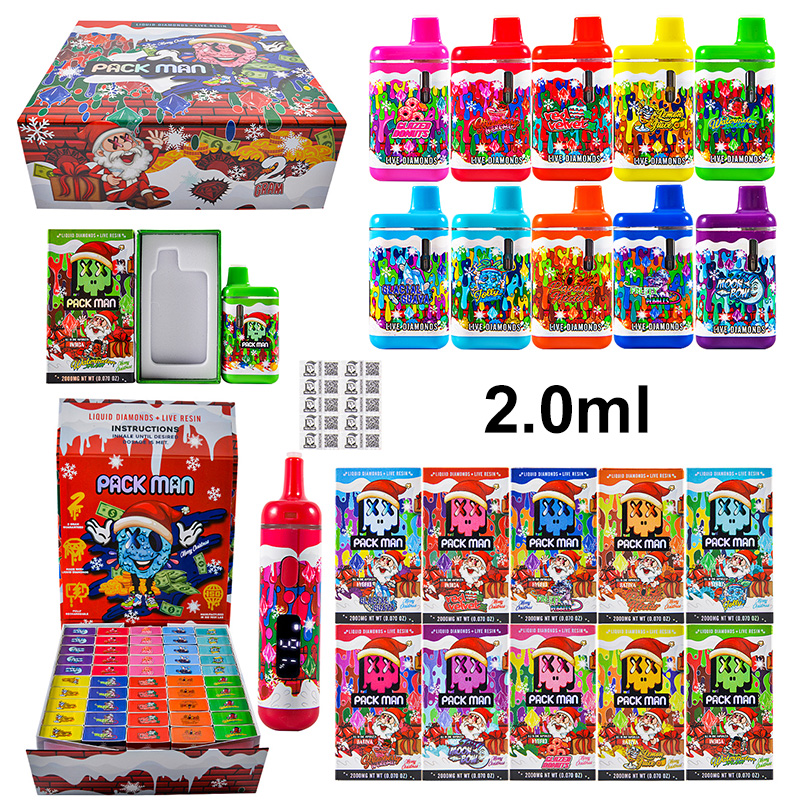 Packman 2g edición navideña al por mayor | Con pantalla digital y sabores navideños a granel