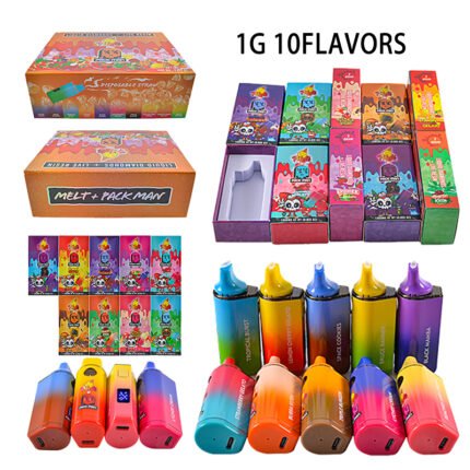 Melt Packman Nuevos sabores de 1 ml | Vaporizador desechable vacío al por mayor