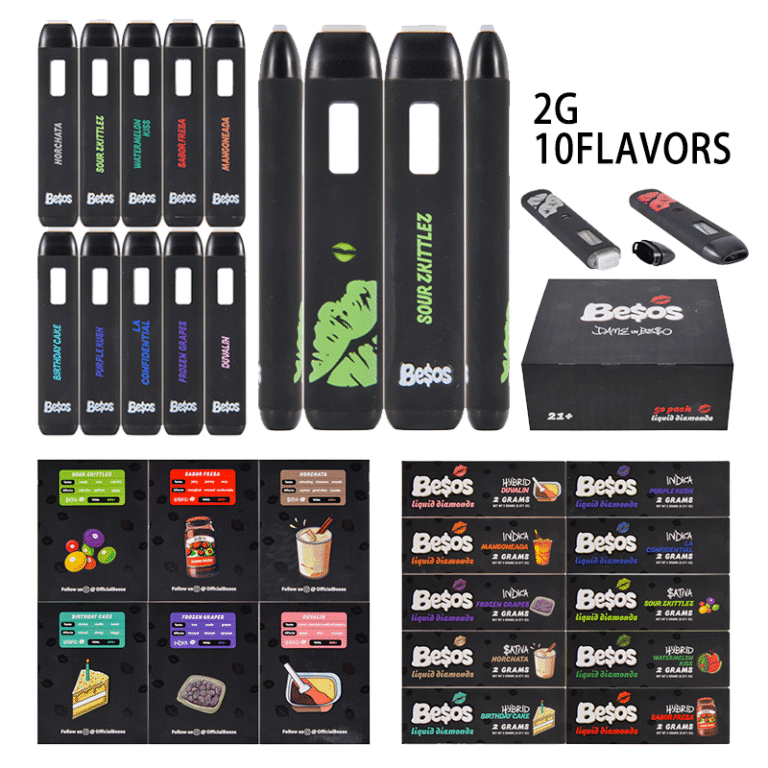Besos 2g desechables al por mayor | Besos desechables con THC de alta calidad