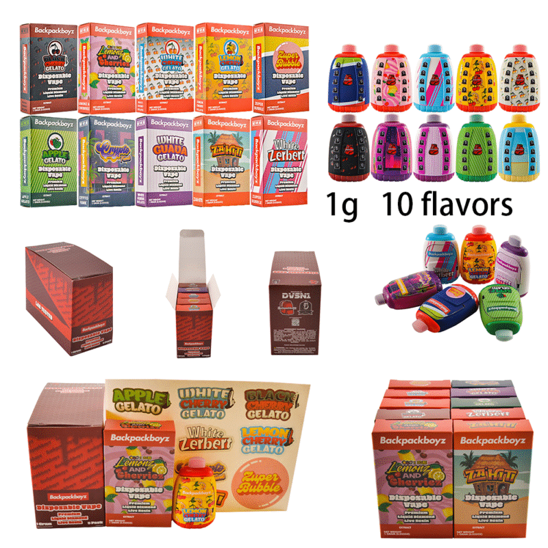 Backpackboyz Vape desechable 1g a granel | Venta al por mayor de vapeadores Backpack Boyz THC vacíos