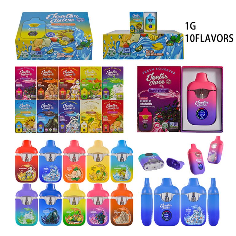 Nueva Jeeter Juice V2 Live Resin de 1 g | Jeeter Juice V2 de 1 ml al por mayor con pantalla digital
