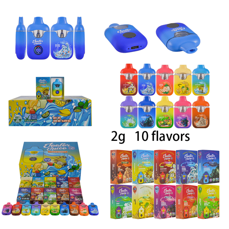 Nuevo Jeeter Juice V2 Live Resin de 2000mg | Jeeter Juice V2 de 2ml al por mayor con pantalla digital