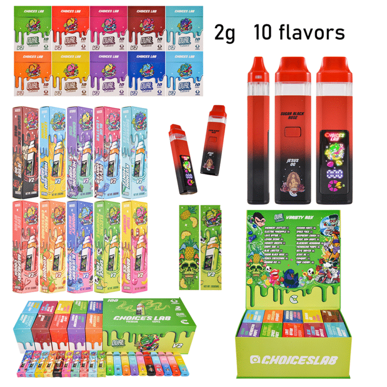 New Choices Lab V2 Sabores Dobles 2 g a granel | Pantalla LED de Doble Cámara