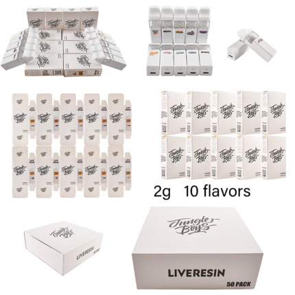 Nuevo vape Jungle Boys LIVE RESIN 2 ml | Vaporizador Jungle Boys blanco con THC al por mayor