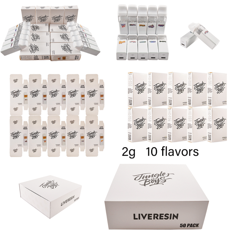 Nuevo vape Jungle Boys LIVE RESIN 2 ml | Vaporizador Jungle Boys blanco con THC al por mayor