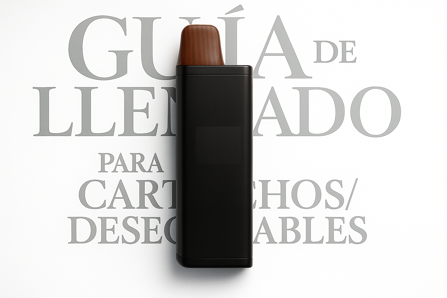 Guía de llenado para cartuchos/desechables: agujas 1.6 mm, temperatura y reposo