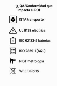 Panel QA: ISTA, UL 8139, IEC 62133-2, NIST
