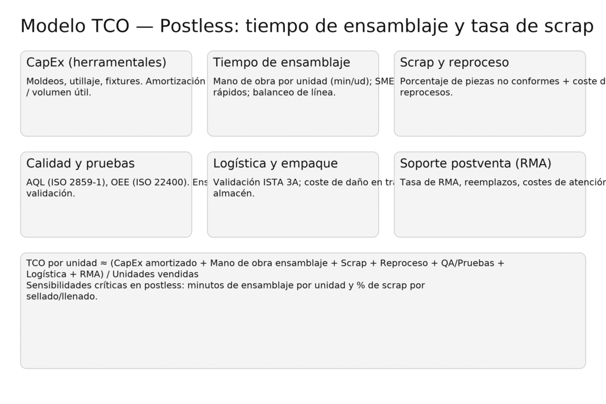 Modelo TCO para postless