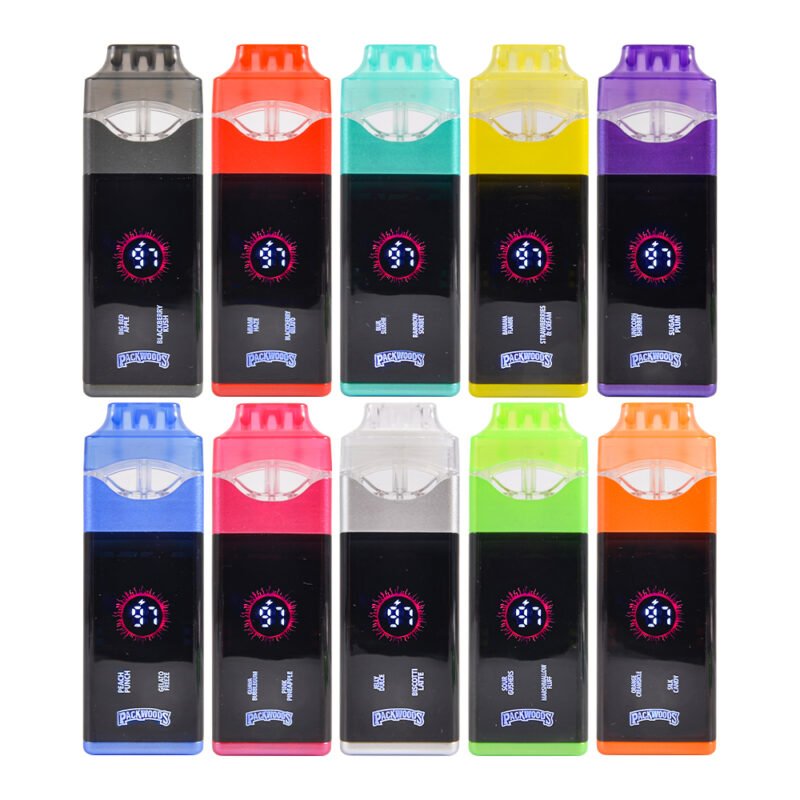 Packwoods Vaporizador desechable doble de 2g - Pantalla LED vacío Stock en USA