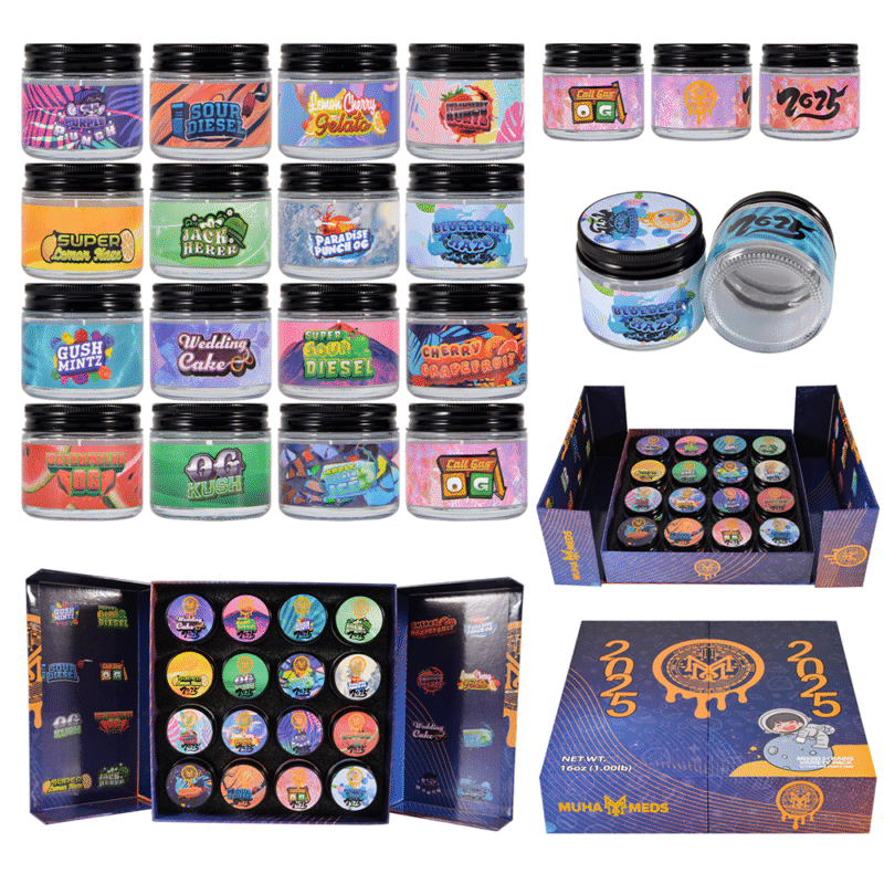 BESOS Concentrate Jars al por mayor | Caja de vidrio para cera 1oz a granel