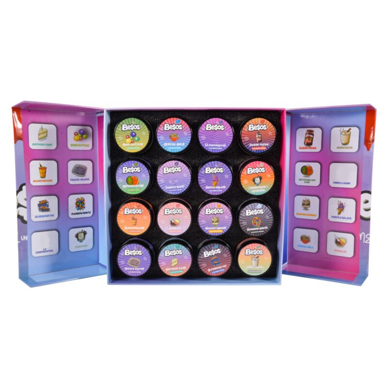 Frascos de vidrio Besos 16oz - Caja vacía de BESOS Concentrate