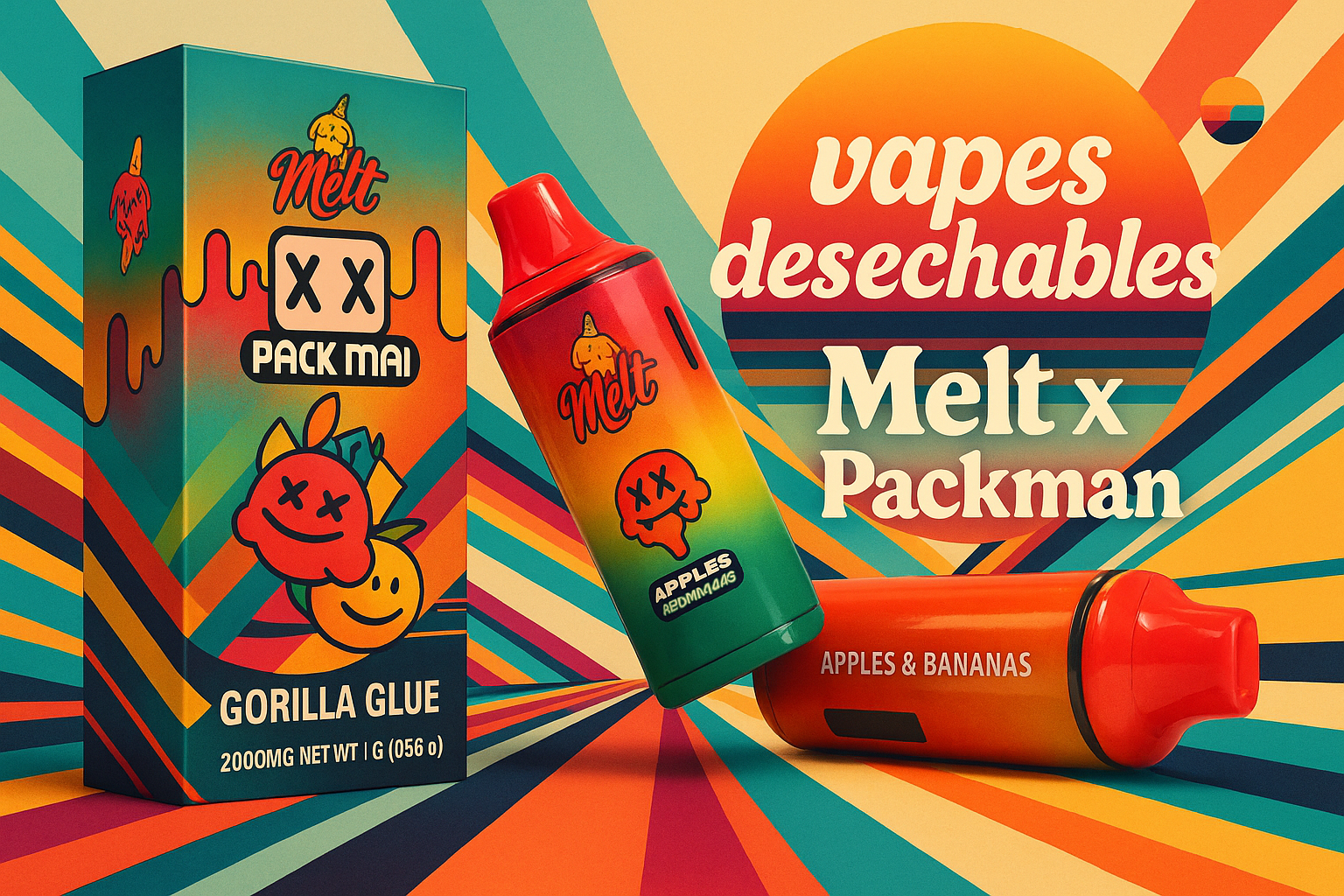 vapes desechables Melt x Packman