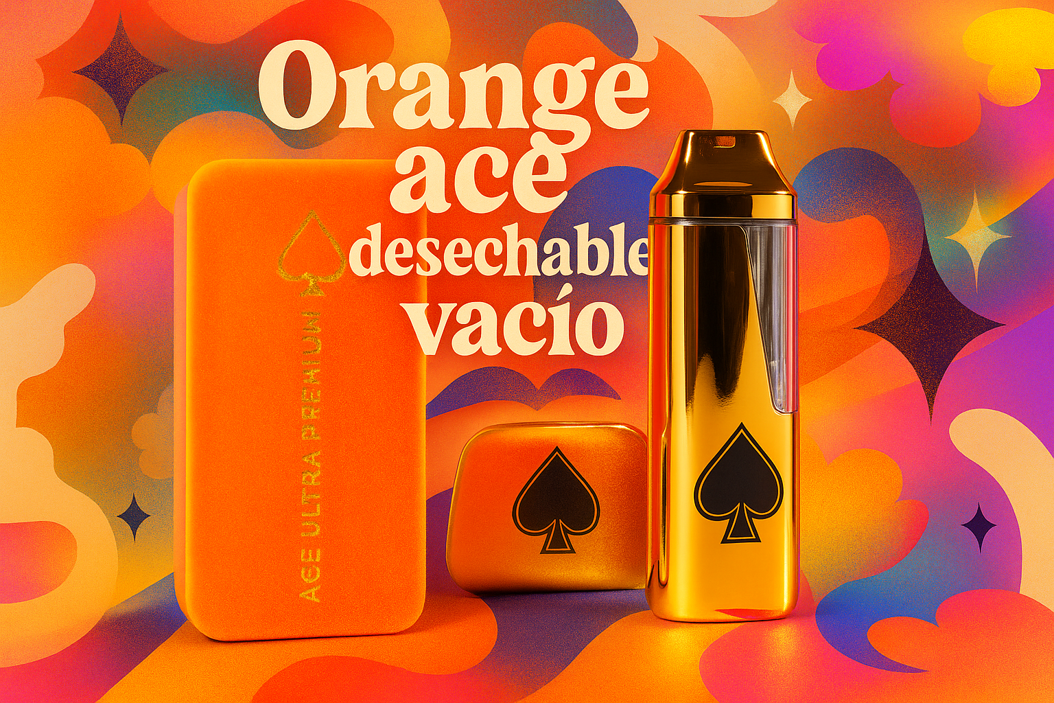 Orange ace desechable vacío