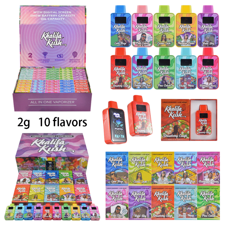 Khalifa Kush Pantalla grande vacía | Vapeadores Khalifa Kush 2G al por mayor