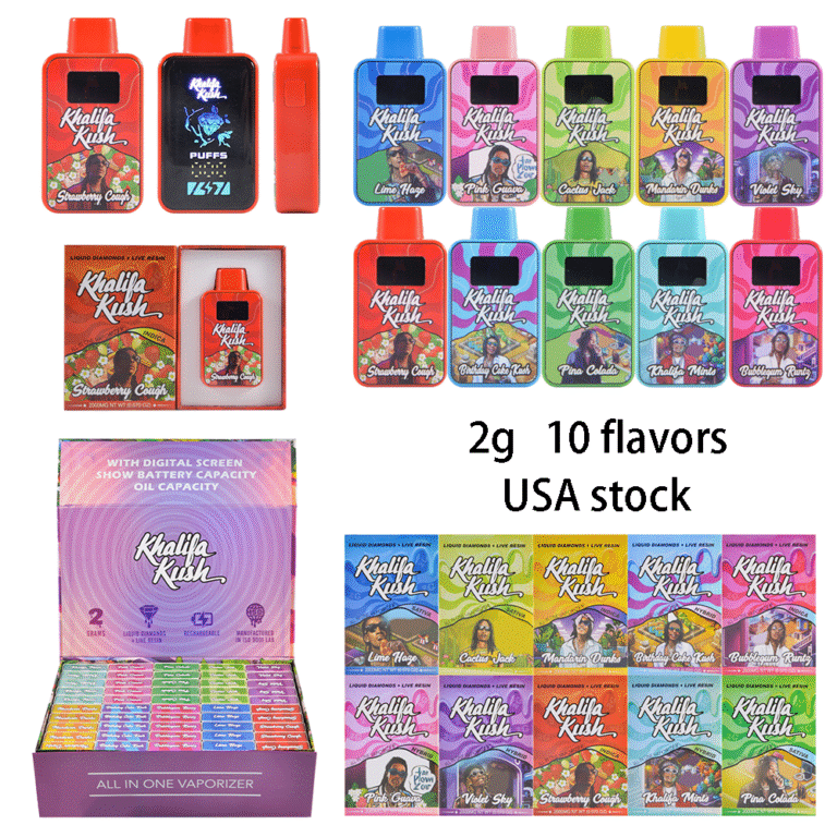 Khalifa Kush desechable en USA | Vapeadores al por mayor de 10 variedades