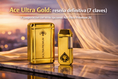 Portada: Ace Ultra Gold en estuche dorado, reseña y comparación con Ace Ultra Premium 2G