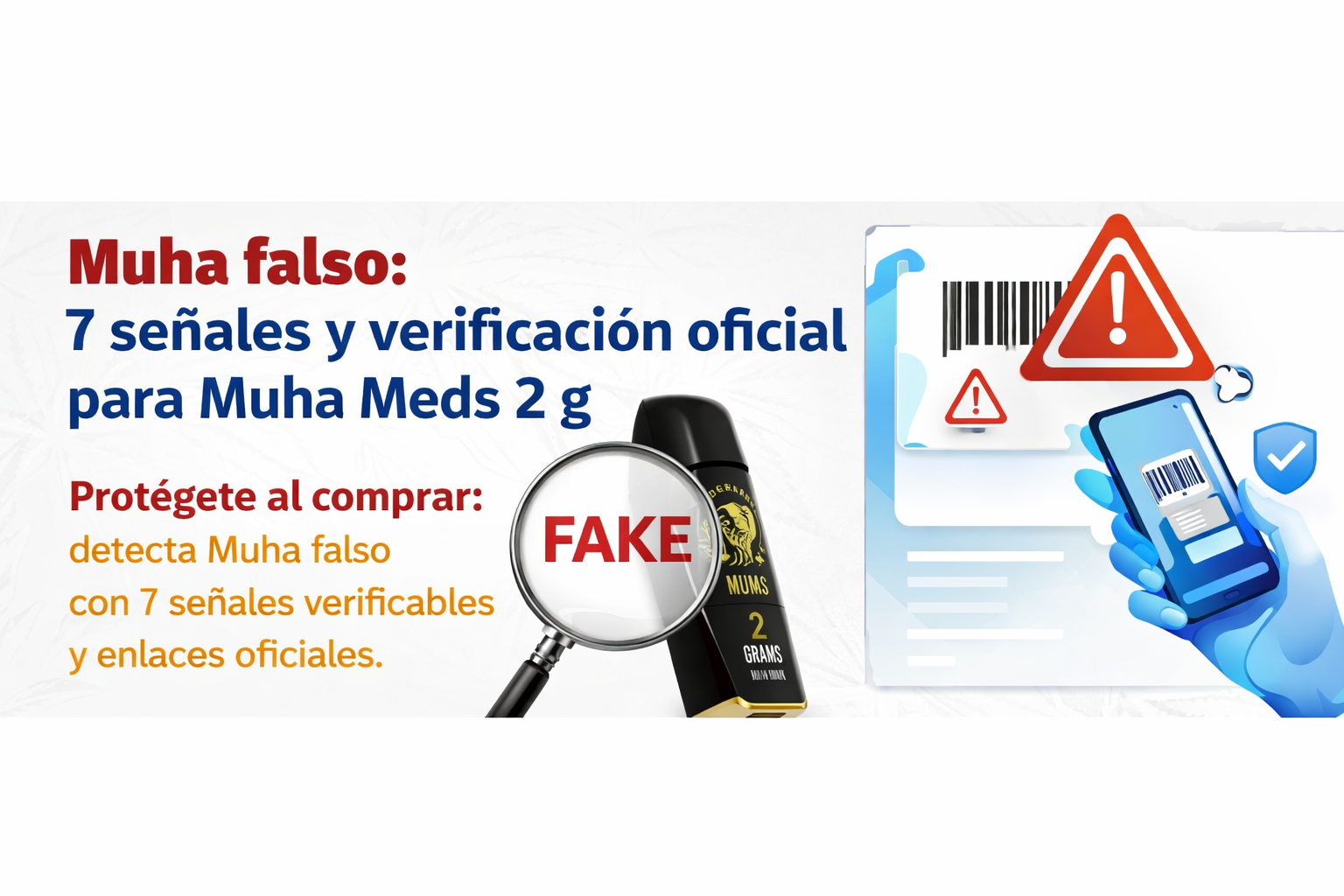 Muha falso: 7 señales y verificación oficial para Muha Meds 2 g (portada del blog)