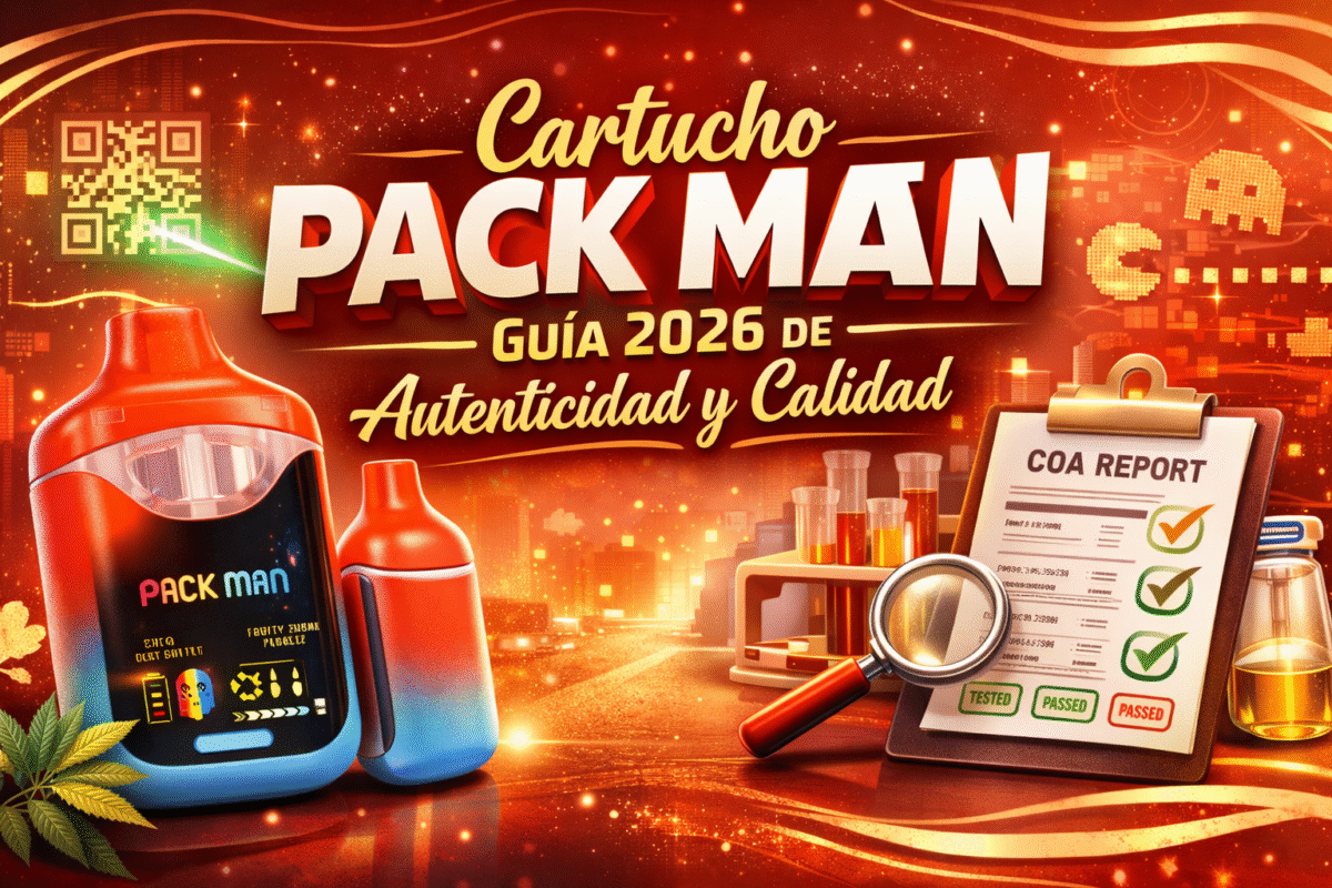 Portada de la guía 2026 sobre Cartucho Pack Man: autenticidad, COA y criterios de calidad