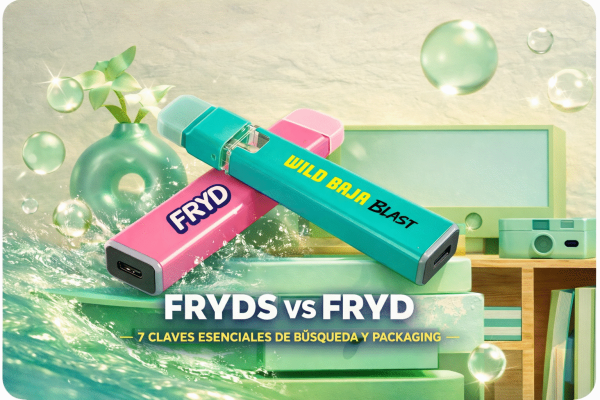 Portada del blog Fryds vs Fryd con dos dispositivos Fryd sobre fondo pastel