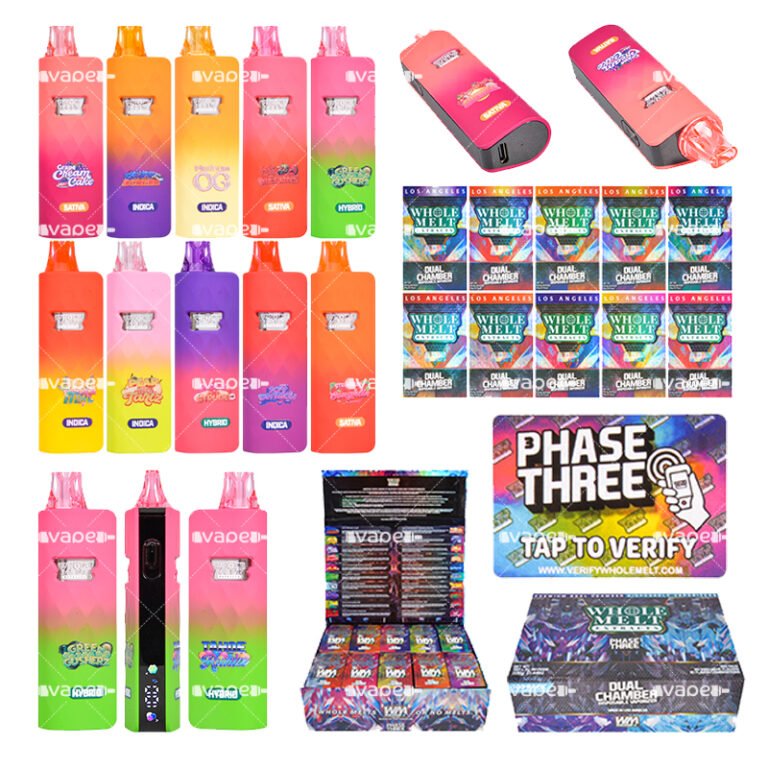 Whole Melt V8 2ml desechable vacío, doble cámara con pantalla (1ml+1ml)