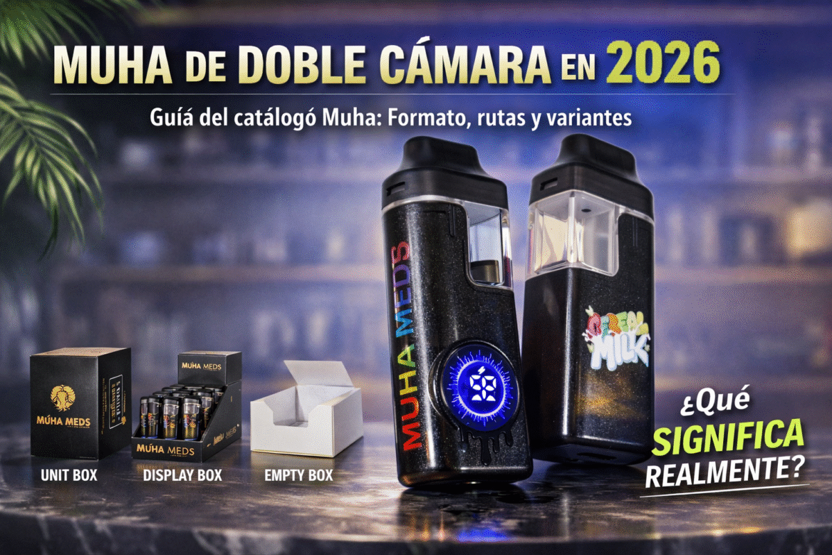 Muha de doble cámara en 2026: portada horizontal sobre formato, rutas y variantes del catálogo Muha.