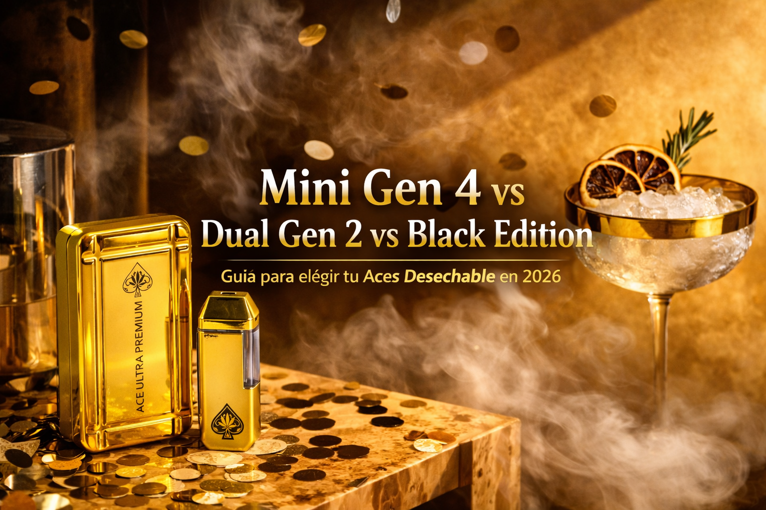 Portada del blog sobre aces desechable con comparación entre Mini Gen 4, Dual Gen 2 y Black Edition