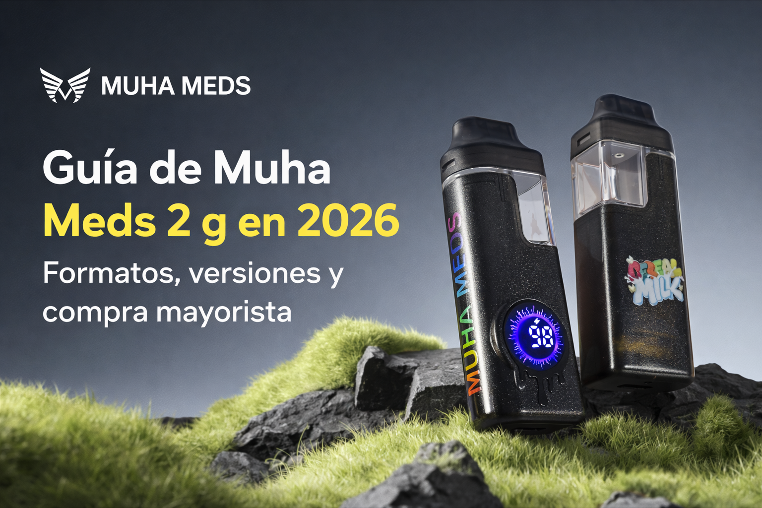 Muha Meds 2 g en 2026: guía de formatos, versiones y compra mayorista