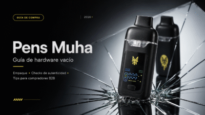 Pens Muha guía B2B de hardware vacío, empaque y checks de autenticidad