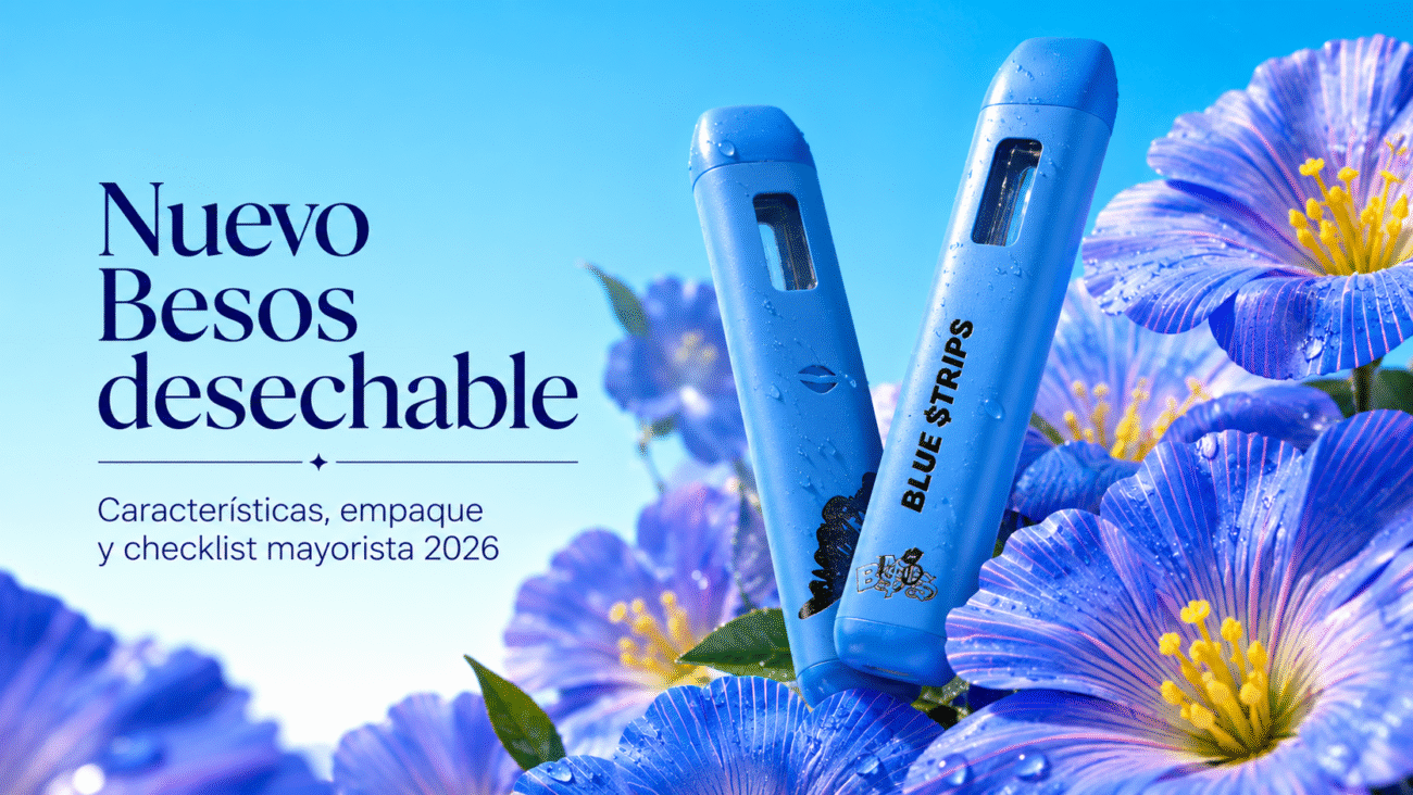 nuevo Besos desechable con flores azules para guía mayorista de características, empaque y checklist 2026