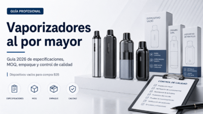 Vaporizadores al por mayor: guía 2026 de especificaciones, MOQ, empaque y control de calidad para compra B2B