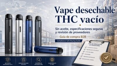 Vape desechable THC vacío: guía B2B de hardware sin aceite y revisión de proveedores.
