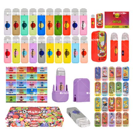 omakase vape pen desechable 2g vacío con pantalla rectangular en 20 colores