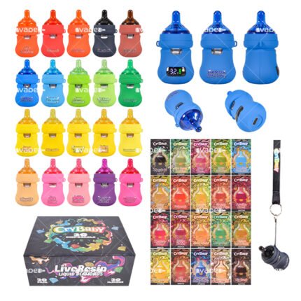 crybaby bottle vape desechable de 2g con pantalla vacío en varios colores