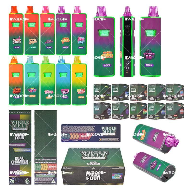 V9 Whole Melt Phase 4 2G vape desechable vacío con pantalla y doble cámara