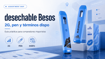 desechable Besos en azul para mapa de surtido 2G, pen y términos dispo