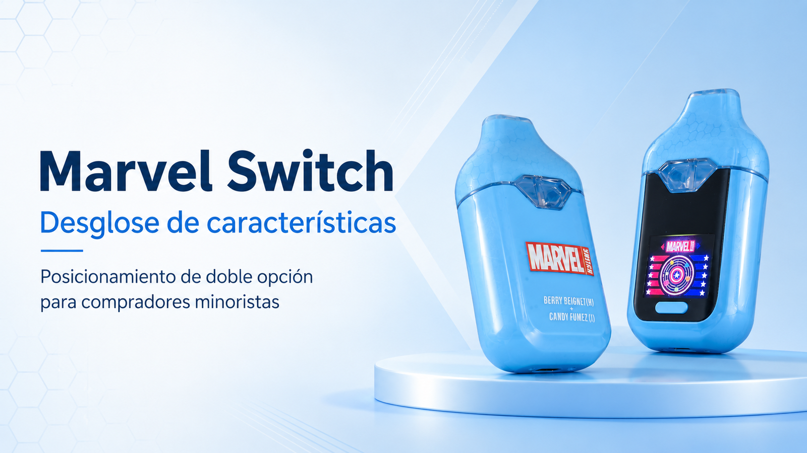 Marvel Switch con diseño de doble opción para compradores minoristas