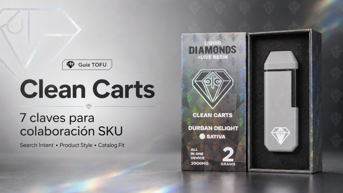 Clean Carts guía TOFU sobre colaboración SKU, estilo de producto y encaje de catálogo.