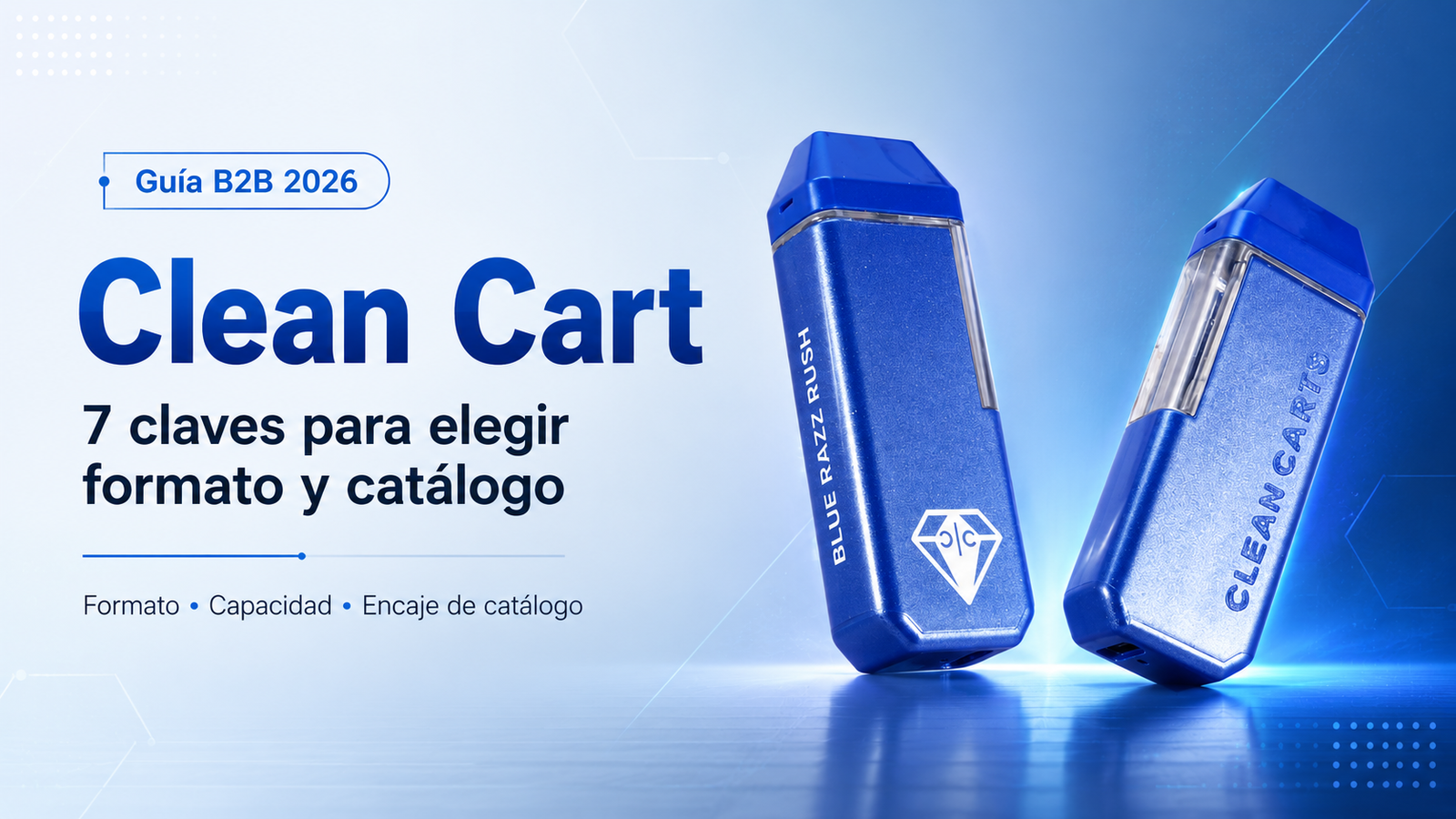 Clean Cart guía B2B 2026 para elegir formato, capacidad y encaje de catálogo.