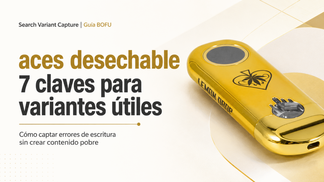 Portada de la guía aces desechable sobre variantes de búsqueda para catálogos mayoristas