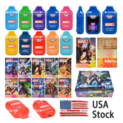 Marvel Switch 2G vape pen desechable USA stock 2ML doble cámara vacío