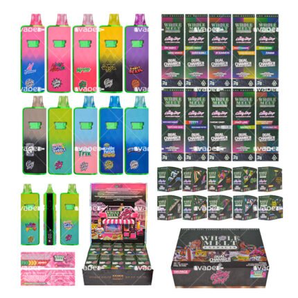 whole melt x candy shop 2g vape pen desechable vacío con empaque mayorista y 10 sabores