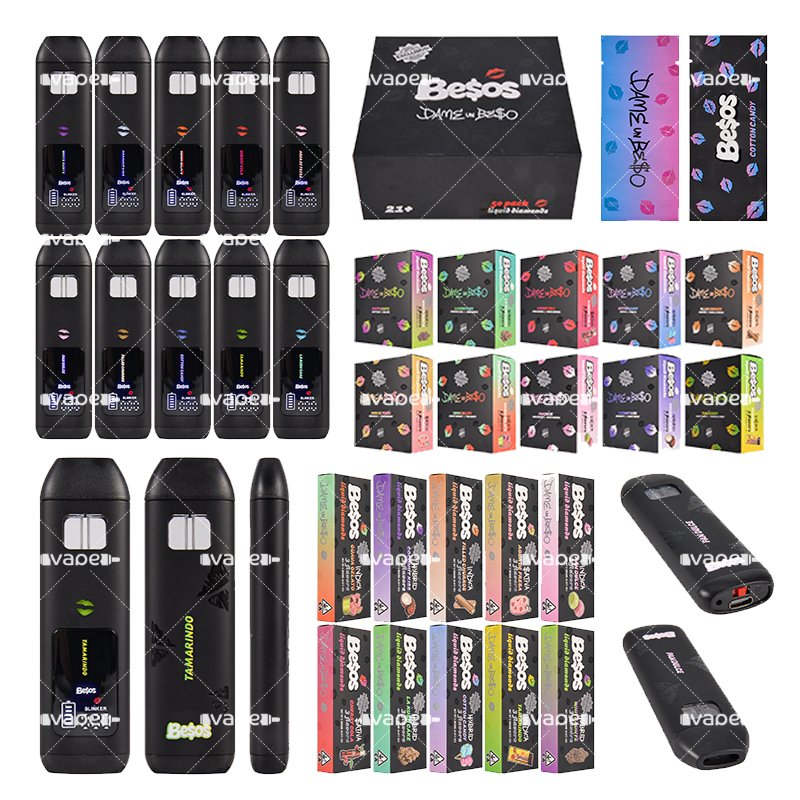 Besos 2G vape pen desechable 3 sabores besos 2g vape pen desechable 3 sabores vacío con empaque, 20 sabores y hardware empty only.