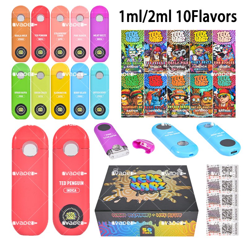 teds bar 1g disposable vape pen UK warehouse 10 pack sample teds bar 1g disposable vape pen UK warehouse 10 pack sample with TEDS BARZ 1ml devices
