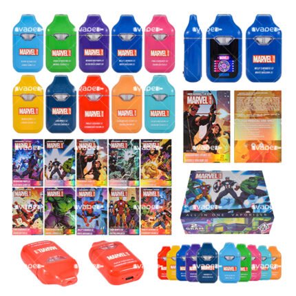 Marvel Switch 2G vape pen desechable vacío 2ML doble cámara con sabores surtidos