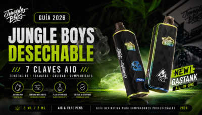 Jungle Boys desechable AIO con dos vape pens y guía 2026