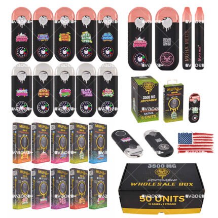 10 diseños de Muha Meds Gen 3 desechable 3.5g USA Stock con dispositivos y empaques