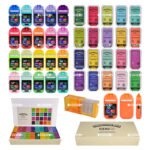 Smoothie Bar Blend 3.0 2G desechable vacío con exhibidor de sabores duales y cajas de producto.