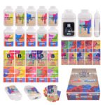 Colección Blinkers Flip Ice Cream 2G vape pen desechable con dispositivos blancos, cajas y diseños de sabores