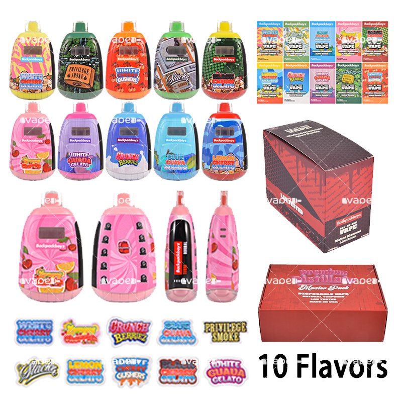 Backpackboyz 2g desechable vacío con pantalla en 10 diseños